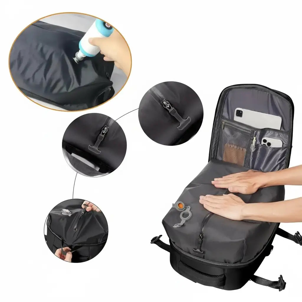 Voyat AirPack - Water-Resistant Cabin Backpack with Vacuum Compression